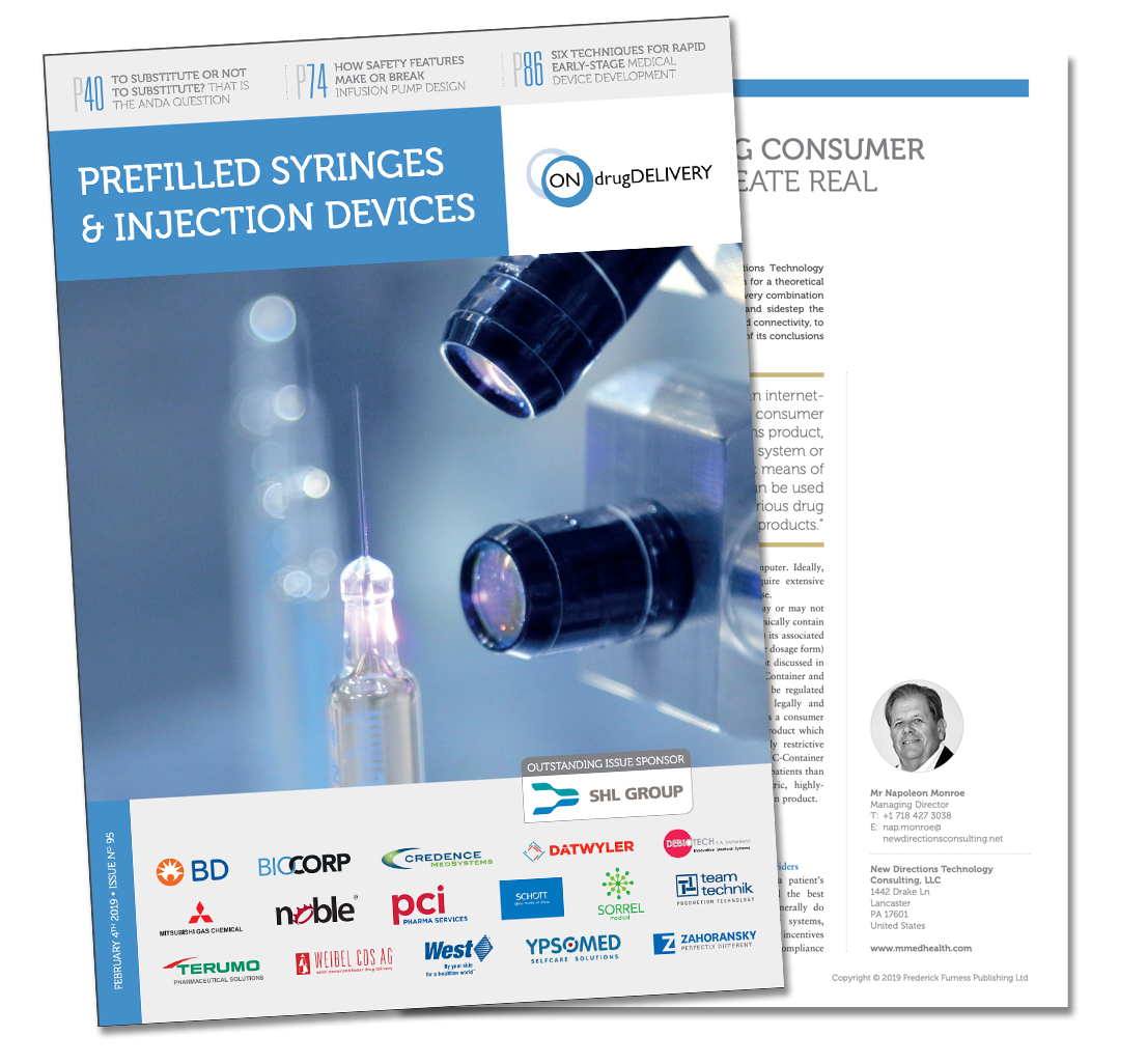 ONdrugDelivery Expert View Article: Connectivity Using Consumer Technology to Create Real Value for Patients