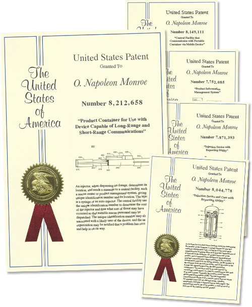 Napoleon Monroe Patent Portfolio. Claims can protect your future with many connected combination products, FDA-regulated dosage forms and medical devices.